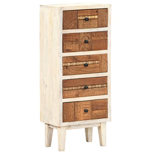 vidaXL Highboard mit Schubladen 45x30x105 cm Altholz Massiv