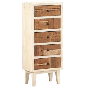 vidaXL Highboard mit Schubladen 45x30x105 cm Altholz Massiv