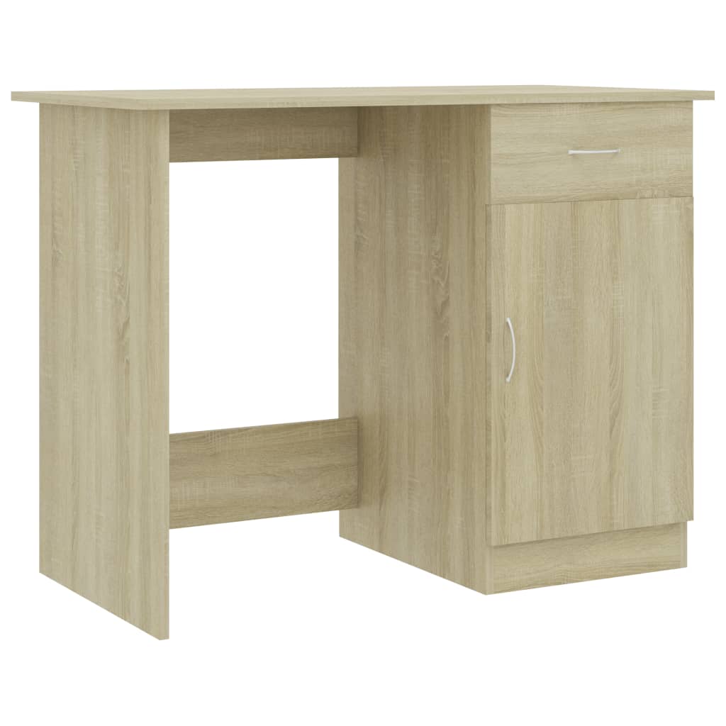 vidaXL Schreibtisch Sonoma-Eiche 100x50x76 cm Holzwerkstoff