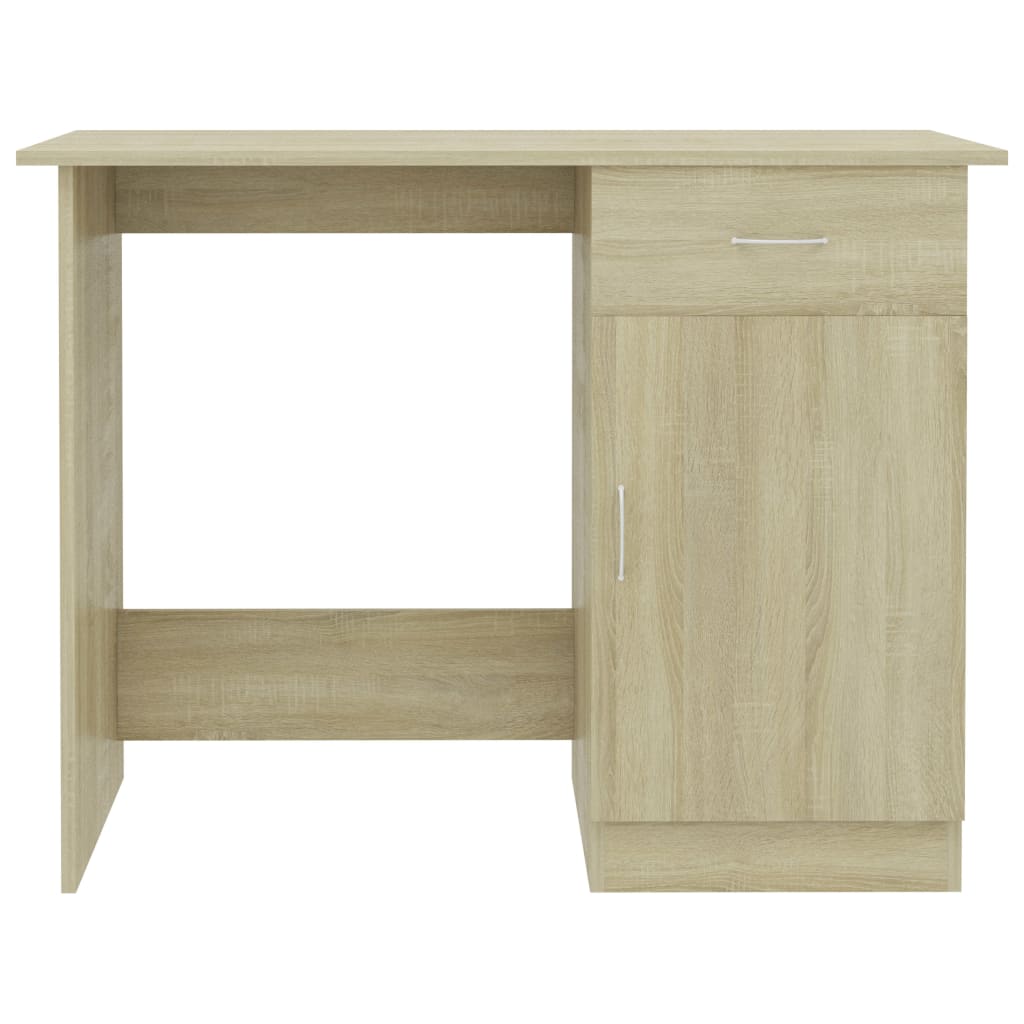 vidaXL Schreibtisch Sonoma-Eiche 100x50x76 cm Holzwerkstoff