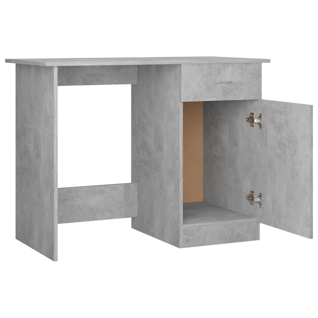 vidaXL Schreibtisch Betongrau 100x50x76 cm Holzwerkstoff