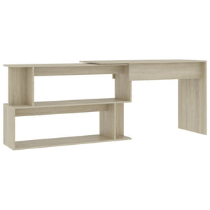 Eckschreibtisch Sonoma-Eiche 200x50x76 cm Holzwerkstoff Stilecasa