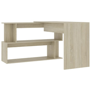 Eckschreibtisch Sonoma-Eiche 200x50x76 cm Holzwerkstoff Stilecasa