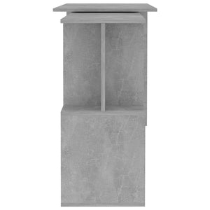 Eckschreibtisch Betongrau 200x50x76 cm Holzwerkstoff Stilecasa