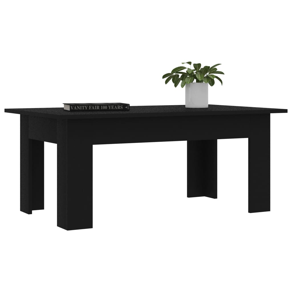 Couchtisch Schwarz 100x60x42 cm Holzwerkstoff Stilecasa