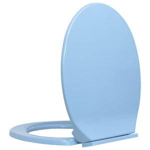 Toilettensitz mit Absenkautomatik Blau Oval Stilecasa