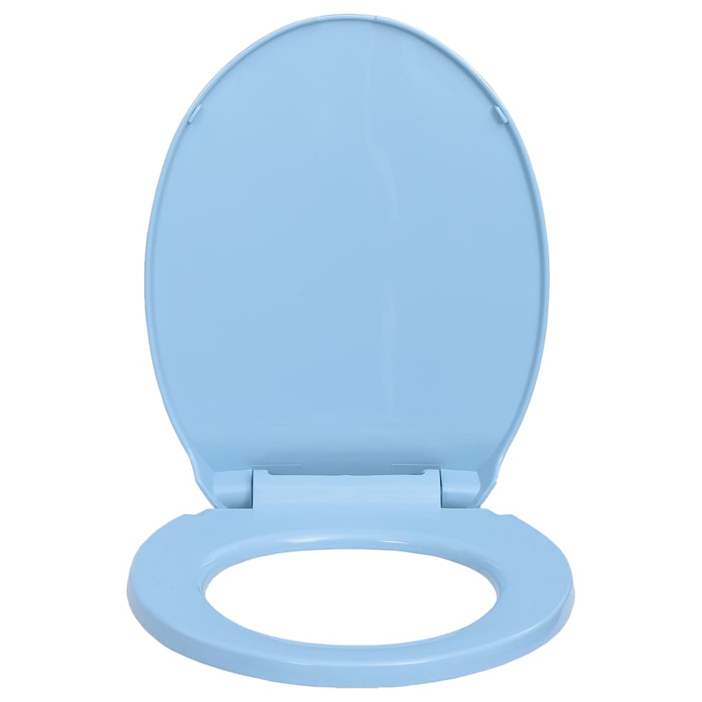 Toilettensitz mit Absenkautomatik Blau Oval Stilecasa