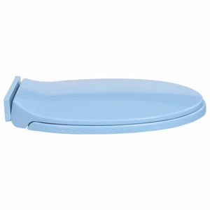 Toilettensitz mit Absenkautomatik Blau Oval Stilecasa