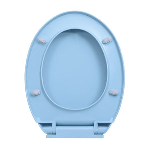 Toilettensitz mit Absenkautomatik Blau Oval Stilecasa