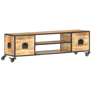 vidaXL TV-Schrank 130x30x39 cm Massivholz Mango