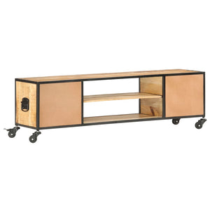 vidaXL TV-Schrank 130x30x39 cm Massivholz Mango