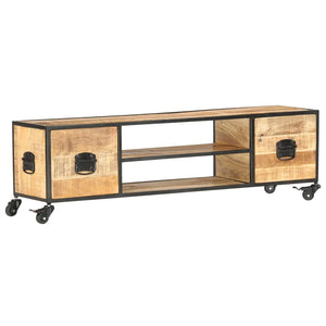 vidaXL TV-Schrank 130x30x39 cm Massivholz Mango