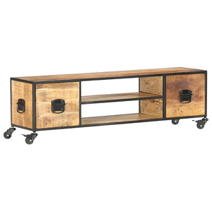 vidaXL TV-Schrank 130x30x39 cm Massivholz Mango