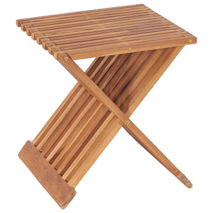 vidaXL Klappbarer Hocker 40×32×45 cm Massivholz Teak