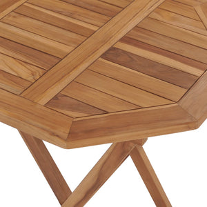 Klappbarer Gartentisch 60×60×75 cm Teak Massivholz