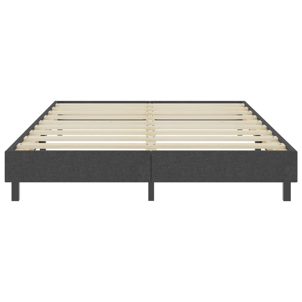 vidaXL Boxspring-Bettgestell Grau Stoff 140x200 cm