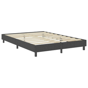 vidaXL Boxspring-Bettgestell Grau Stoff 160x200 cm