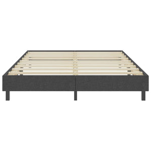 vidaXL Boxspring-Bettgestell Grau Stoff 160x200 cm