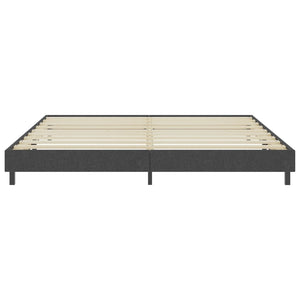 vidaXL Boxspring-Bettgestell Grau Stoff 200x200 cm