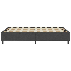 vidaXL Boxspring-Bettgestell Grau Stoff 120x200 cm