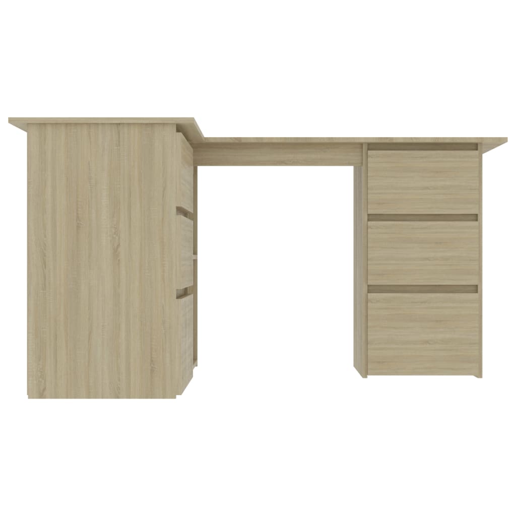 Eckschreibtisch Sonoma-Eiche 145x100x76 cm Holzwerkstoff Stilecasa