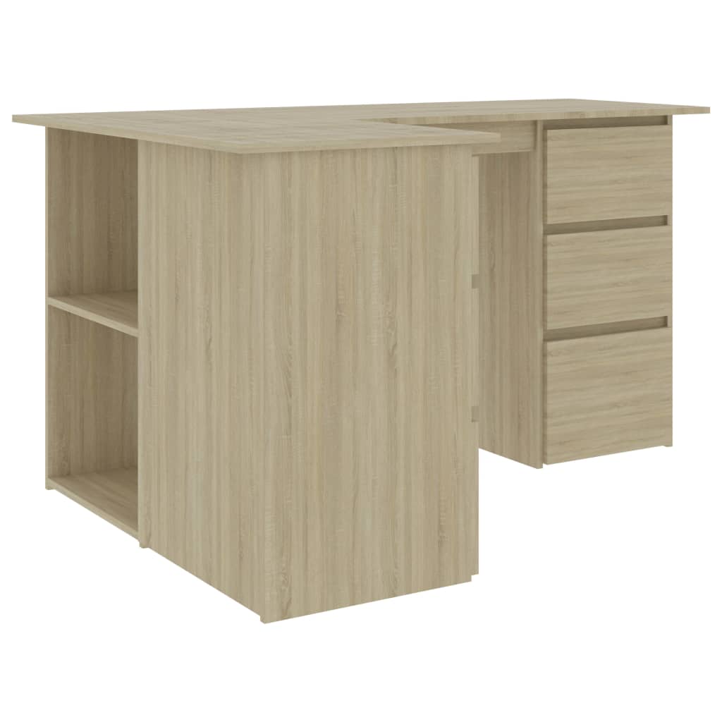 Eckschreibtisch Sonoma-Eiche 145x100x76 cm Holzwerkstoff Stilecasa