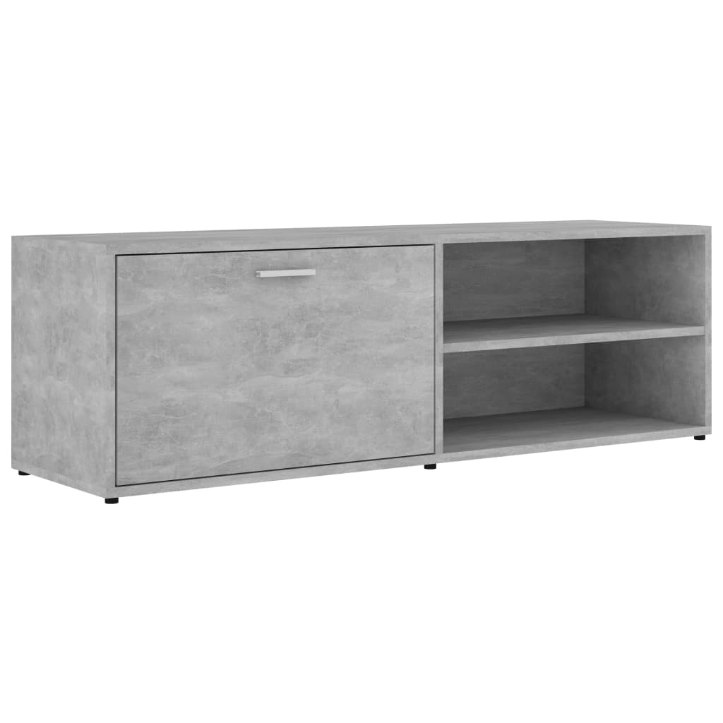 vidaXL TV-Schrank Betongrau 120x34x37 cm Holzwerkstoff