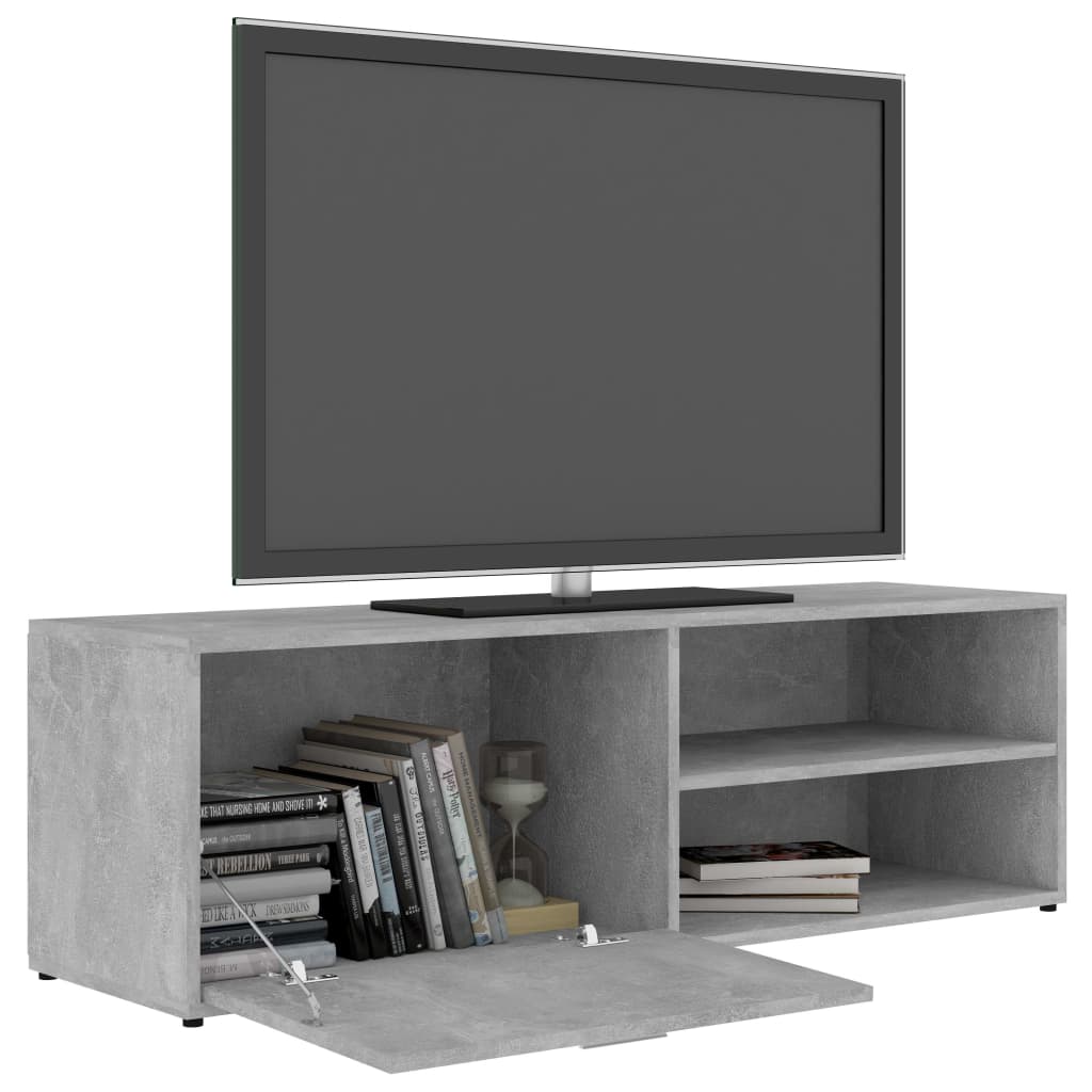 vidaXL TV-Schrank Betongrau 120x34x37 cm Holzwerkstoff