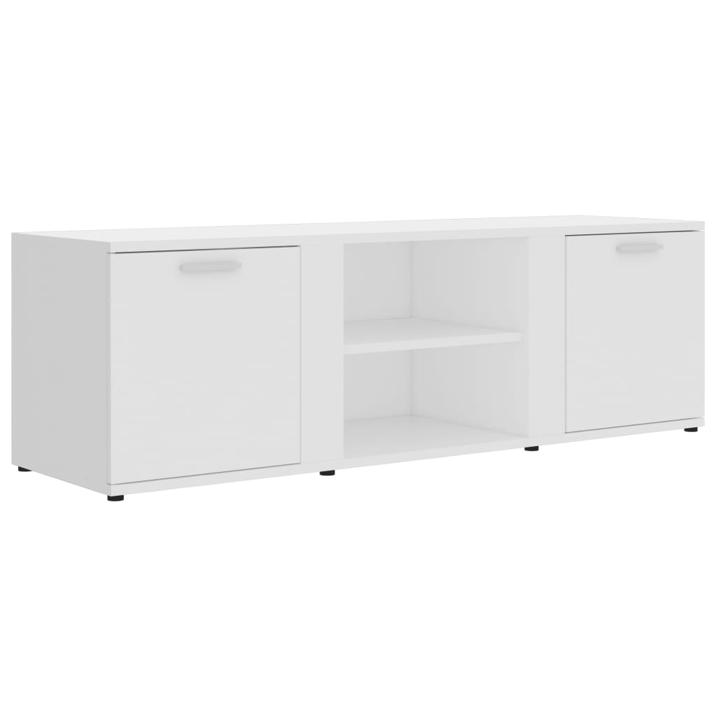 vidaXL TV-Schrank Weiß 120x34x37 cm Holzwerkstoff