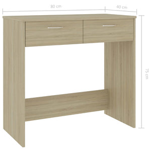 vidaXL Schreibtisch Sonoma-Eiche 80x40x75 cm Holzwerkstoff