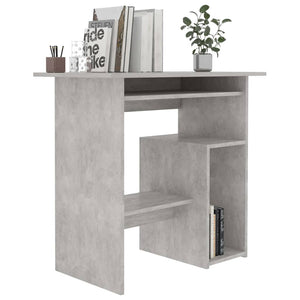 vidaXL Schreibtisch Betongrau 80x45x74 cm Holzwerkstoff