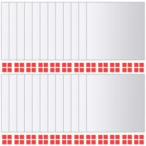 vidaXL 48-tlg. Spiegelfliesen-Set Quadratisch Glas