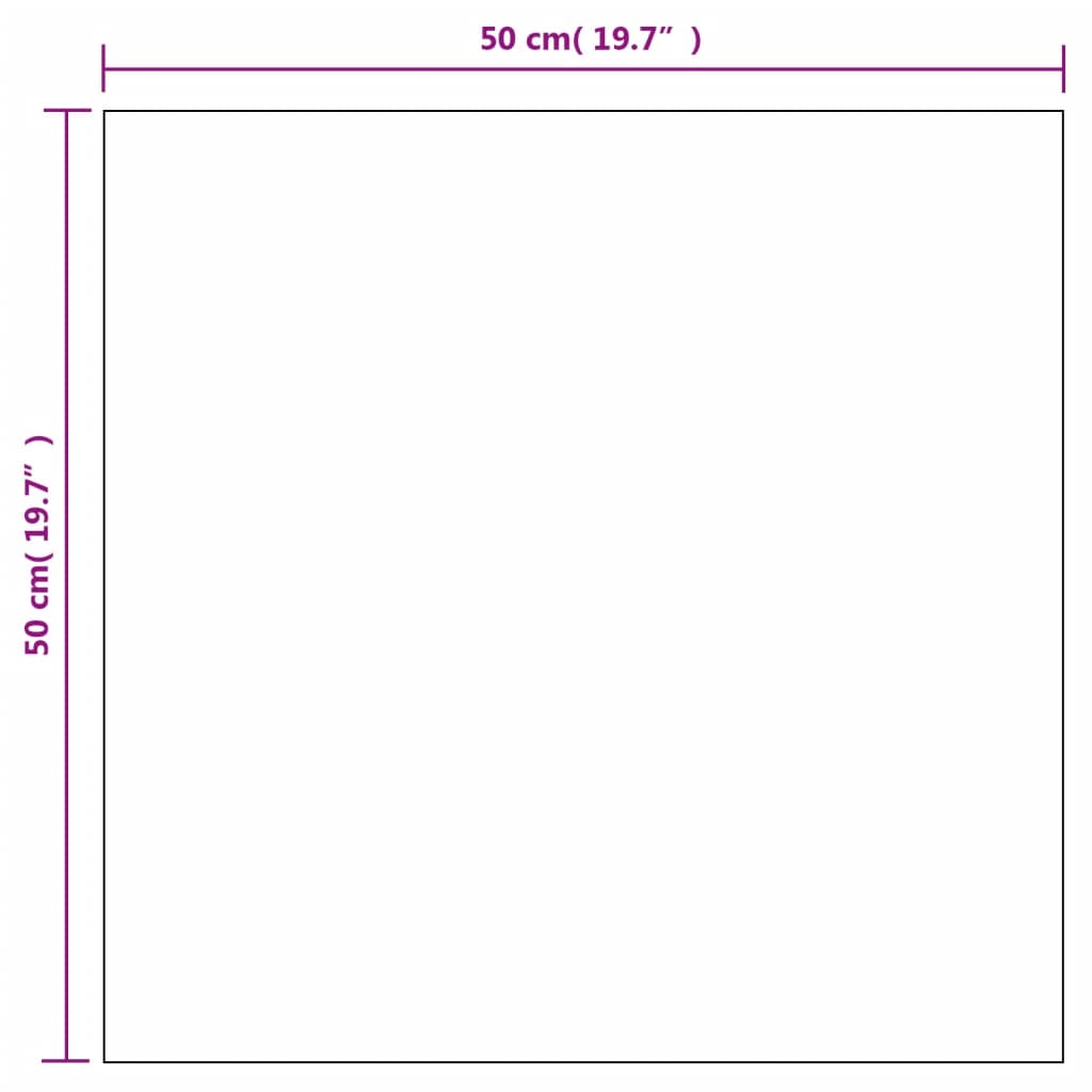 Wandspiegel 2 Stk. 50x50 cm Quadratisch Glas Stilecasa