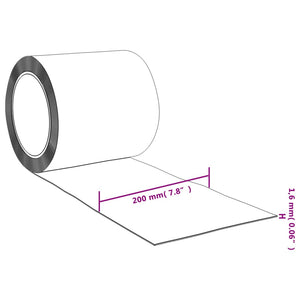 vidaXL Streifenvorhang Rolle PVC 2 mm x 200 mm 25m