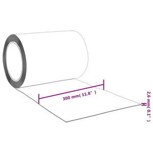 vidaXL Streifenvorhang Rolle PVC 3 mm x 300 mm 25 m