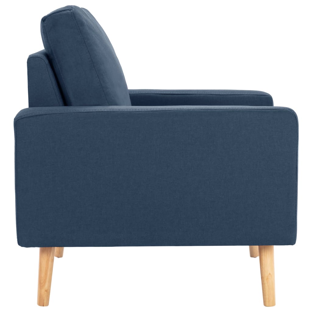 Sessel Blau Stoff Stilecasa