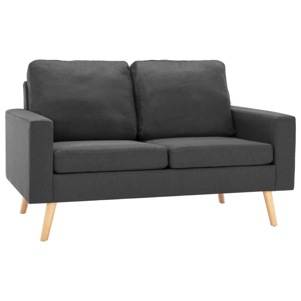 2-Sitzer-Sofa Dunkelgrau Stoff Stilecasa