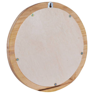 vidaXL Wandspiegel 40 cm Teak Rund