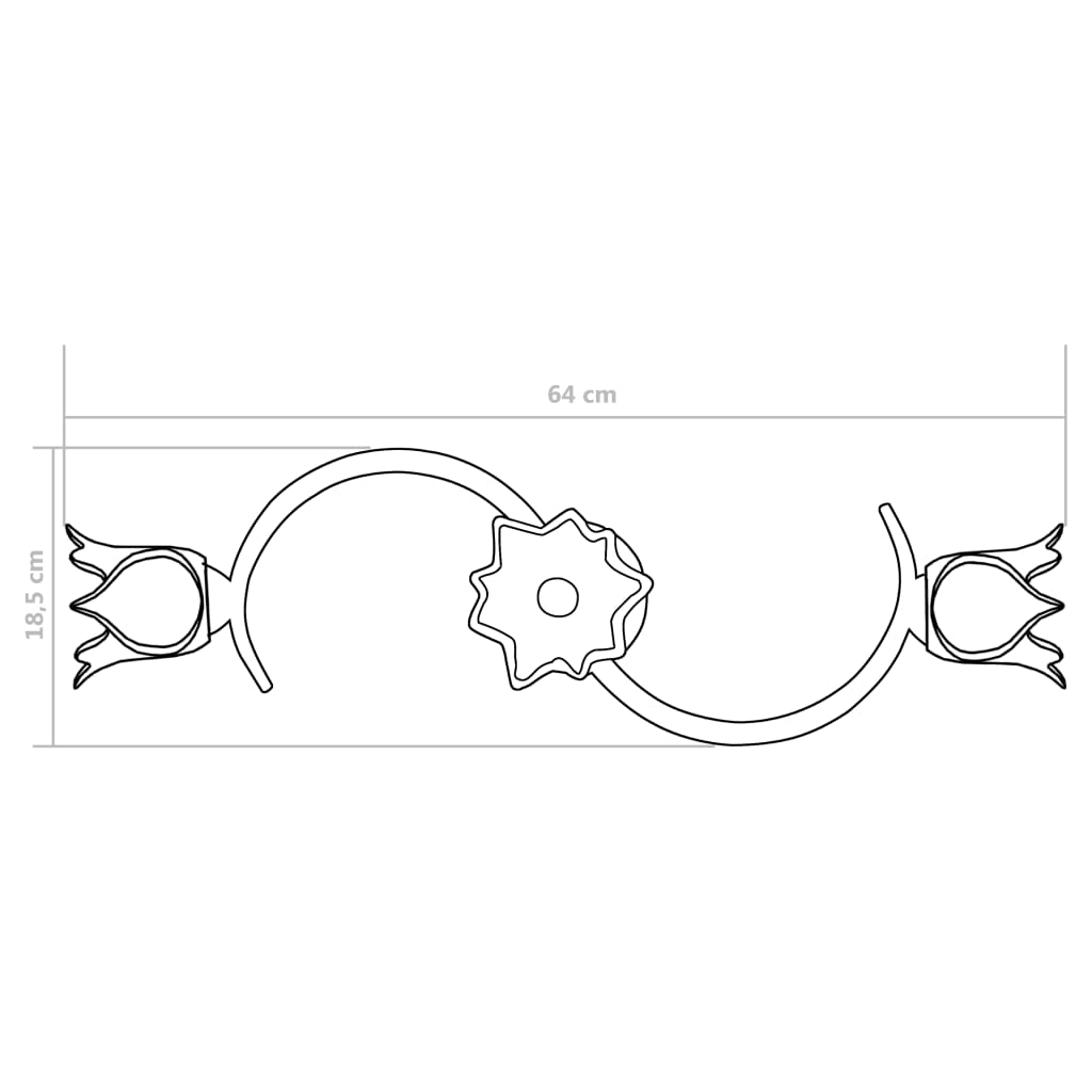 Deckenleuchte mit Glasschirmen für 3 E14 Glühlampen