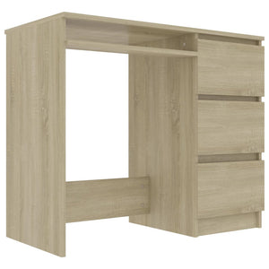 vidaXL Schreibtisch Sonoma-Eiche 90x45x76 cm Holzwerkstoff