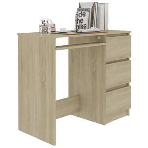 vidaXL Schreibtisch Sonoma-Eiche 90x45x76 cm Holzwerkstoff