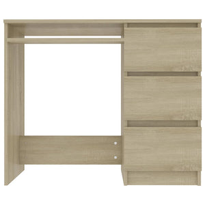 vidaXL Schreibtisch Sonoma-Eiche 90x45x76 cm Holzwerkstoff