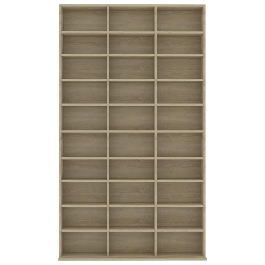 CD-Schrank Sonoma-Eiche 102x16x177,5 cm Holzwerkstoff Stilecasa