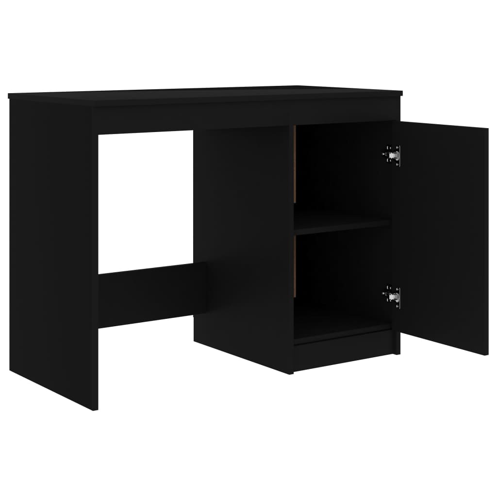 vidaXL Schreibtisch Schwarz 100x50x76 cm Holzwerkstoff