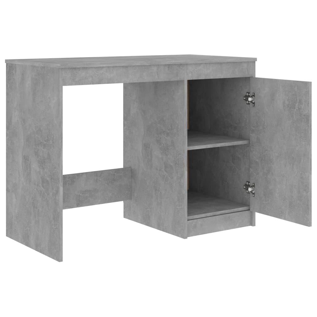 vidaXL Schreibtisch Betongrau 100x50x76 cm Holzwerkstoff