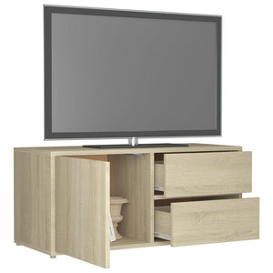 vidaXL TV-Schrank Sonoma-Eiche 80x34x36 cm Holzwerkstoff