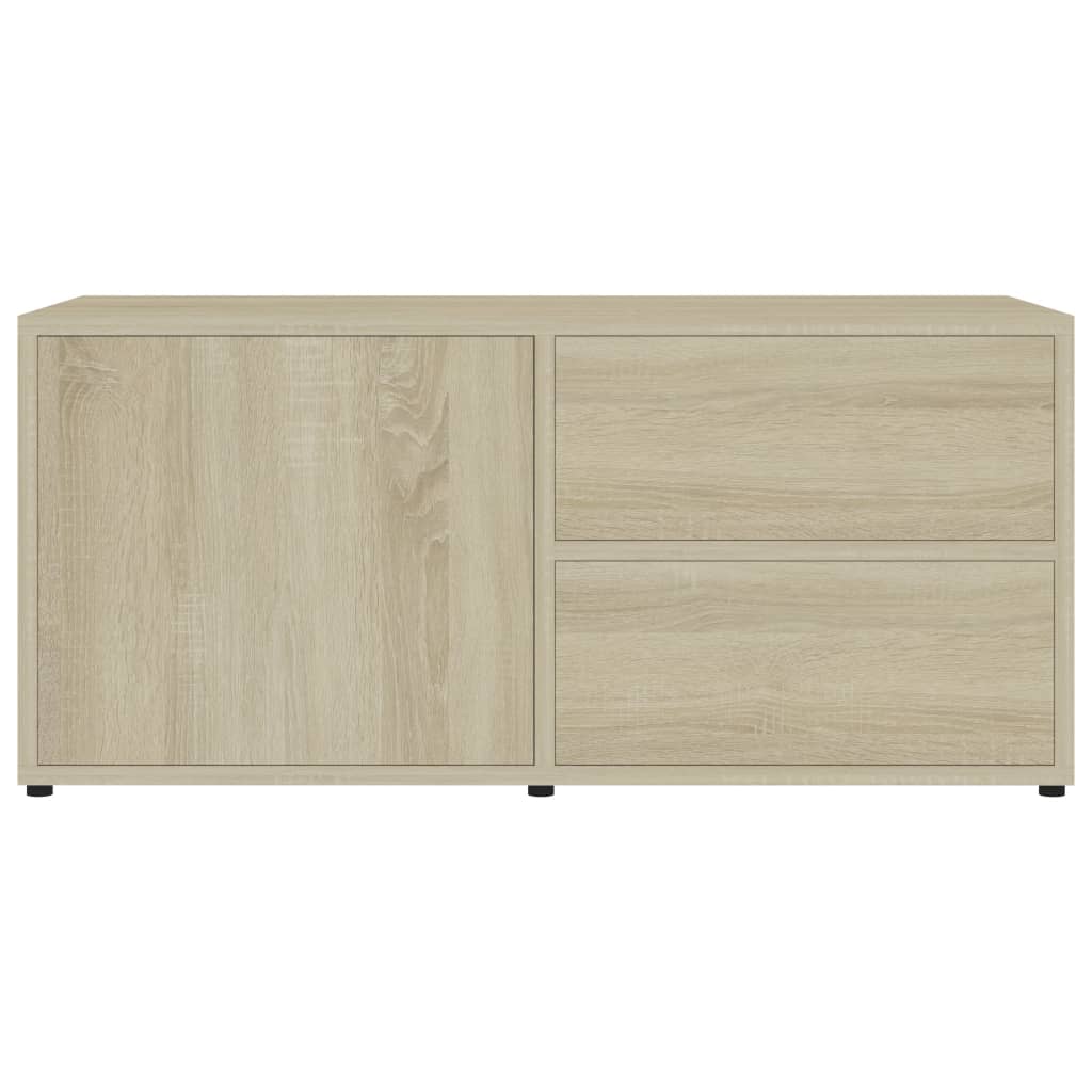 vidaXL TV-Schrank Sonoma-Eiche 80x34x36 cm Holzwerkstoff