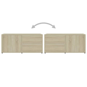 vidaXL TV-Schrank Sonoma-Eiche 80x34x36 cm Holzwerkstoff