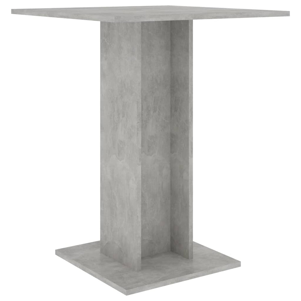 Bistrotisch Betongrau 60x60x75 cm Holzwerkstoff Stilecasa