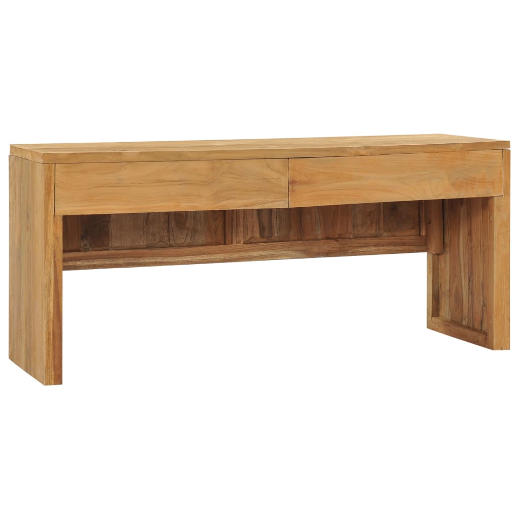 vidaXL TV-Schrank 100x35x45 cm Teak Massivholz